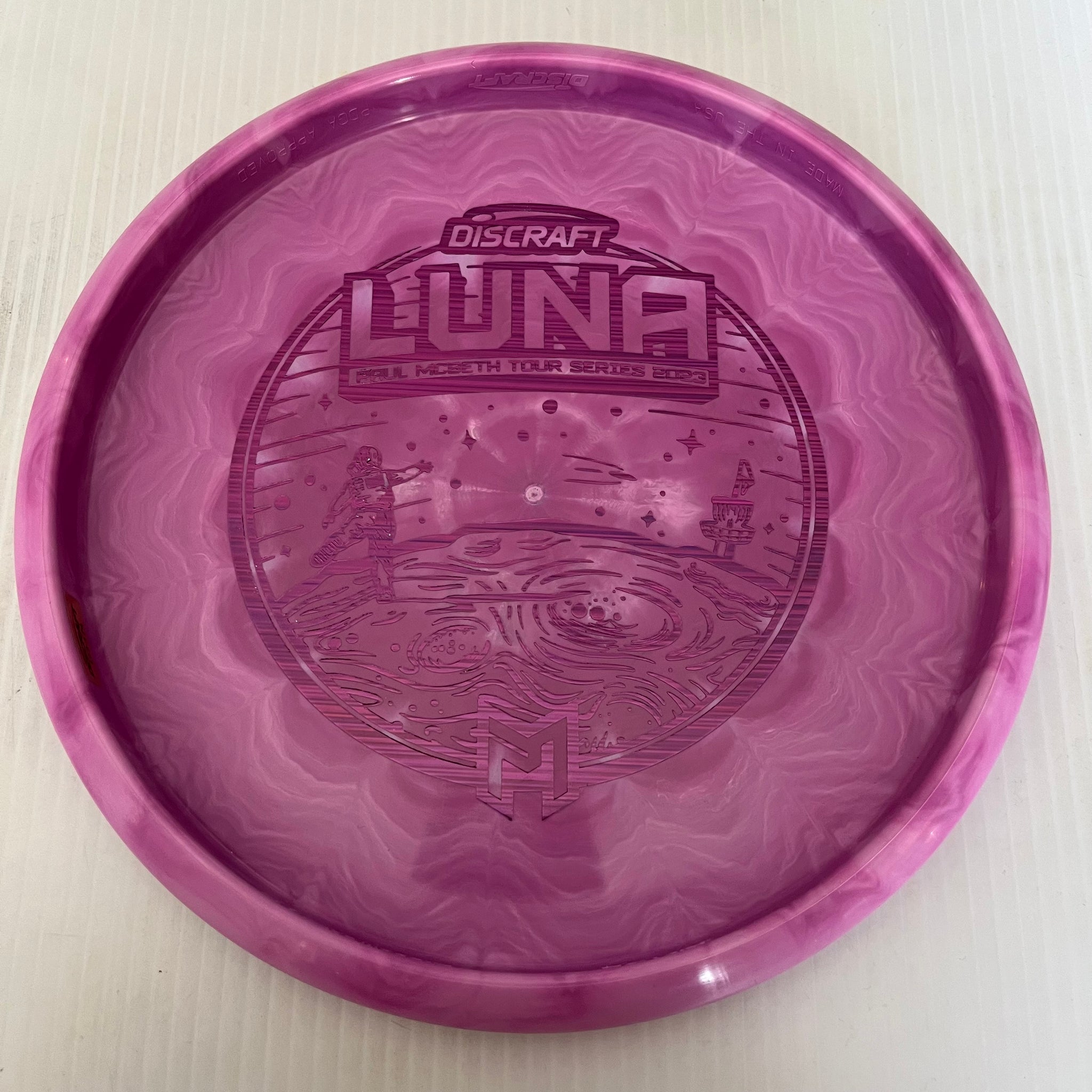 Discraft 2023 Paul McBeth Tour Series Swirly ESP Luna 3/4/0/2