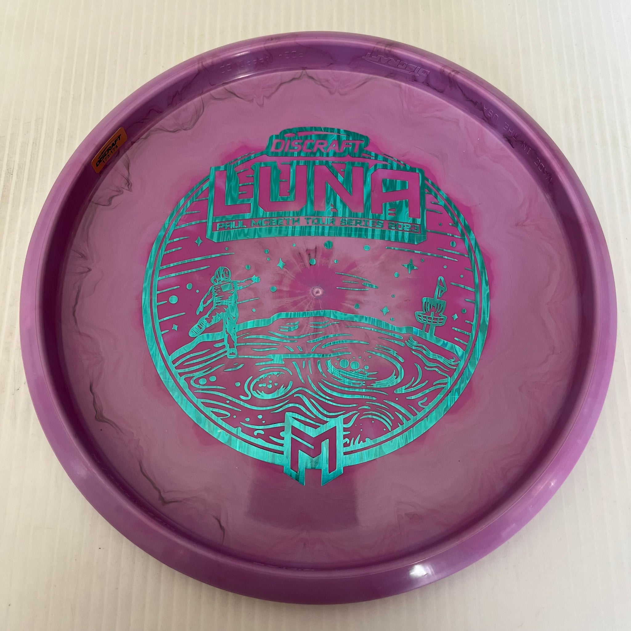 Discraft 2023 Paul McBeth Tour Series Swirly ESP Luna 3/4/0/2