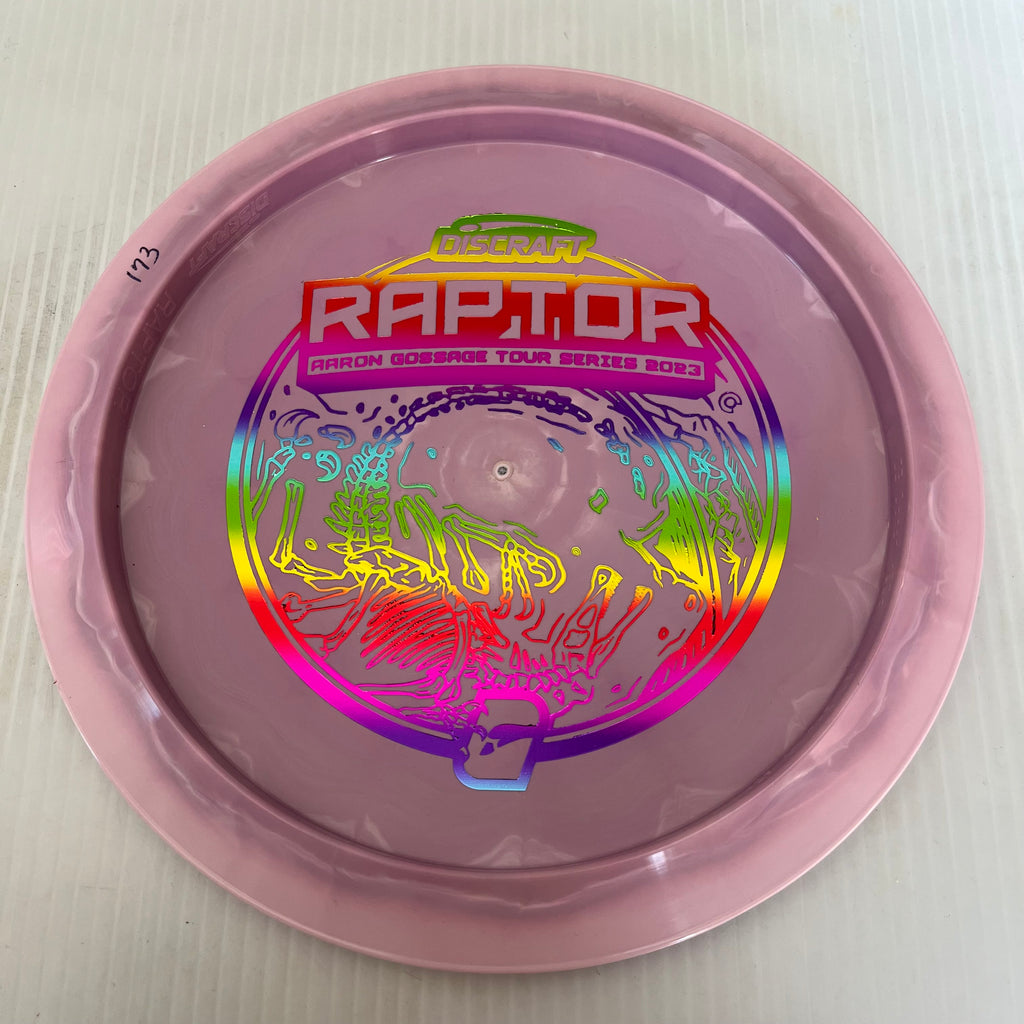 Discraft 2023 Aaron Gossage Tour Series Swirly ESP Raptor 9/4/0/3