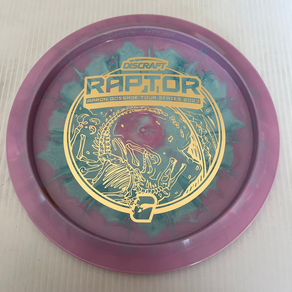 Discraft 2023 Aaron Gossage Tour Series Swirly ESP Raptor 9/4/0/3