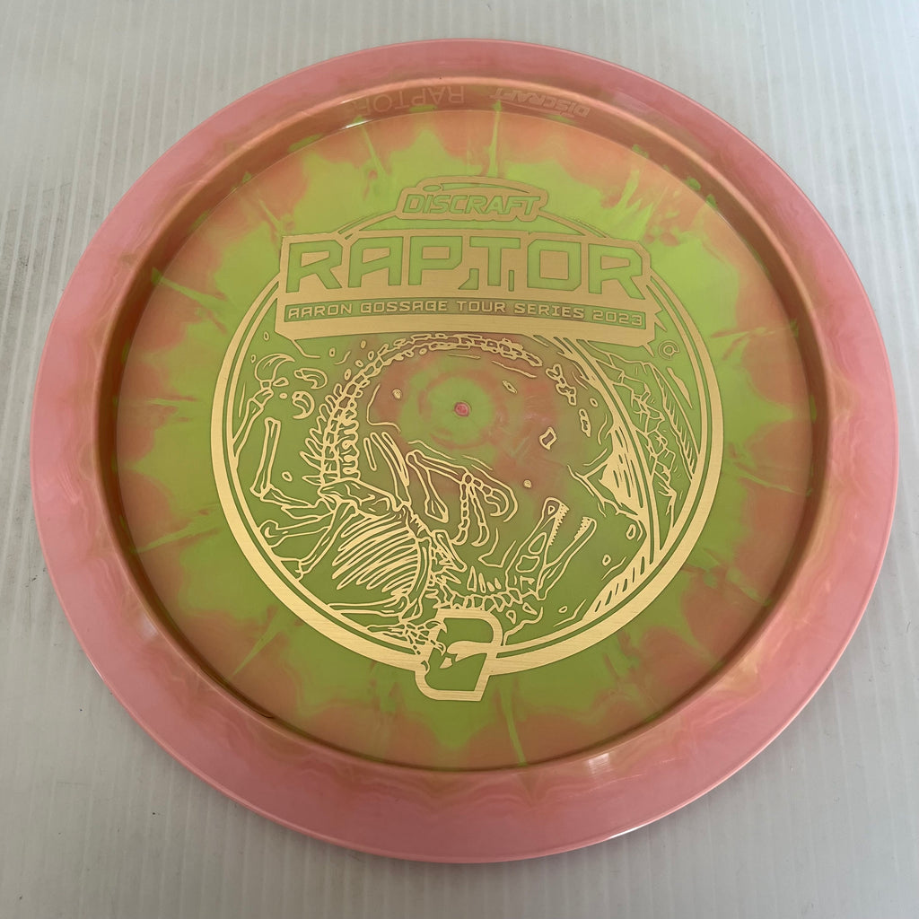 Discraft 2023 Aaron Gossage Tour Series Swirly ESP Raptor 9/4/0/3