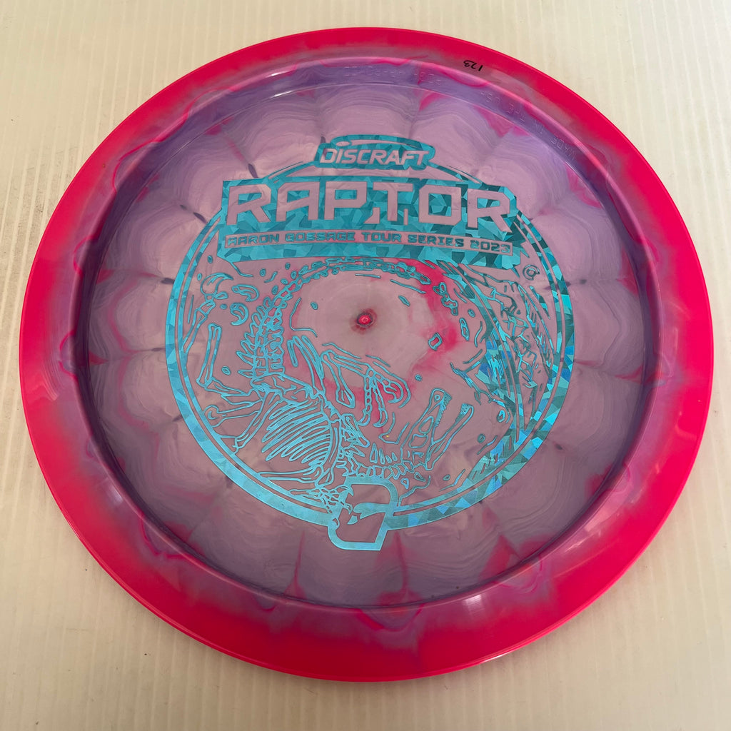 Discraft 2023 Aaron Gossage Tour Series Swirly ESP Raptor 9/4/0/3