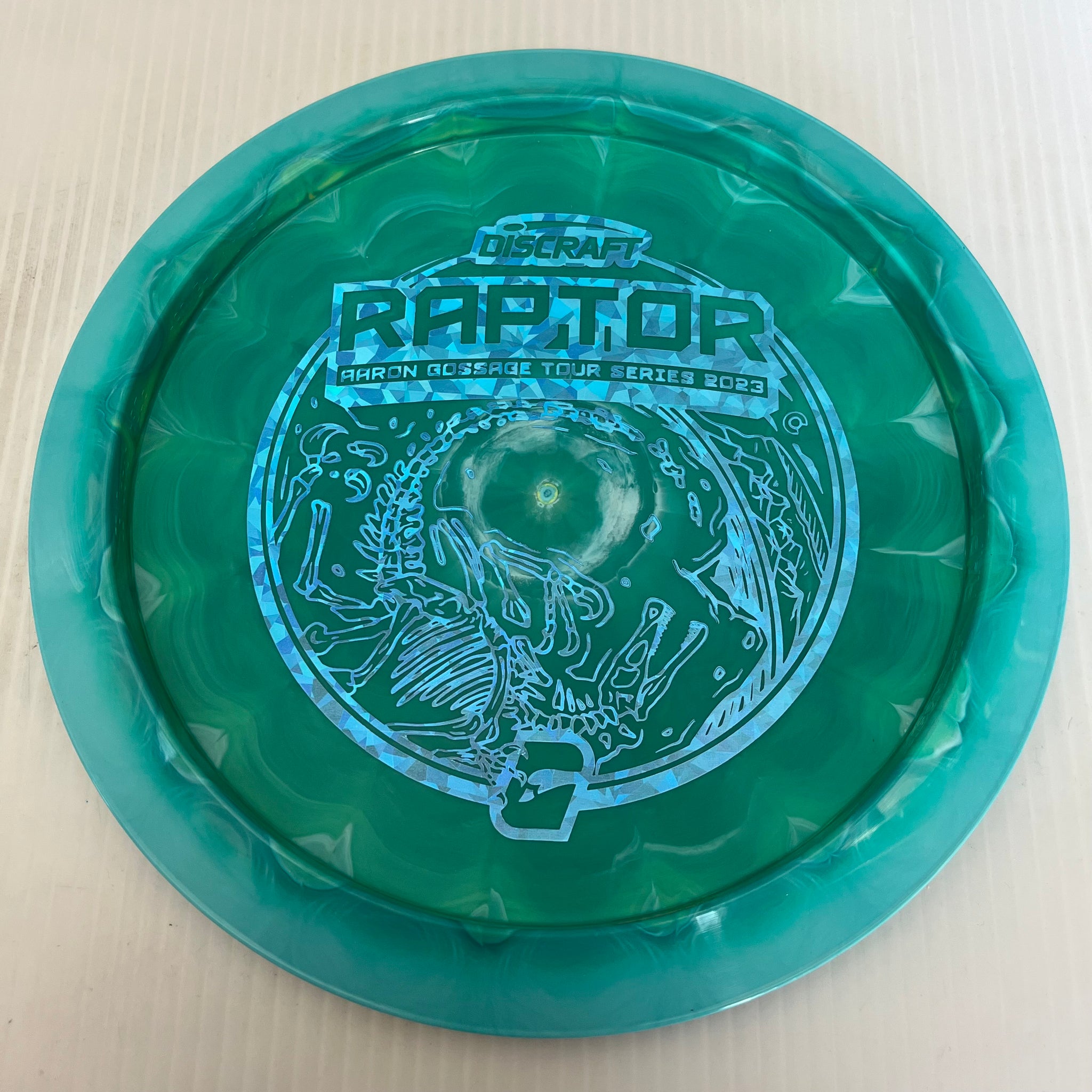 Discraft 2023 Aaron Gossage Tour Series Swirly ESP Raptor 9/4/0/3