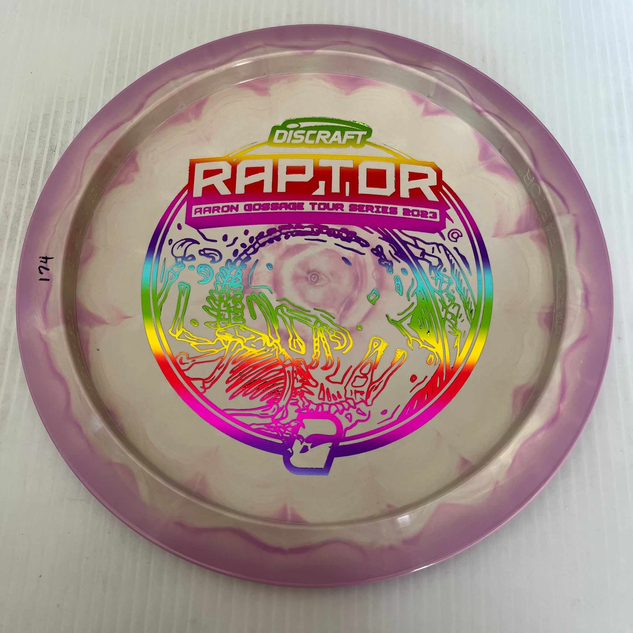 Discraft 2023 Aaron Gossage Tour Series Swirly ESP Raptor 9/4/0/3