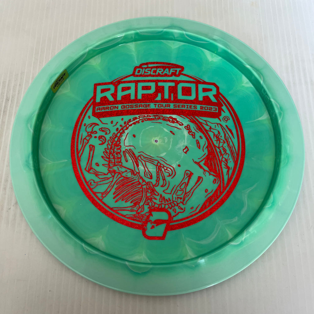 Discraft 2023 Aaron Gossage Tour Series Swirly ESP Raptor 9/4/0/3