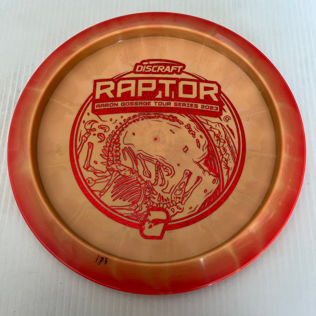 Discraft 2023 Aaron Gossage Tour Series Swirly ESP Raptor 9/4/0/3