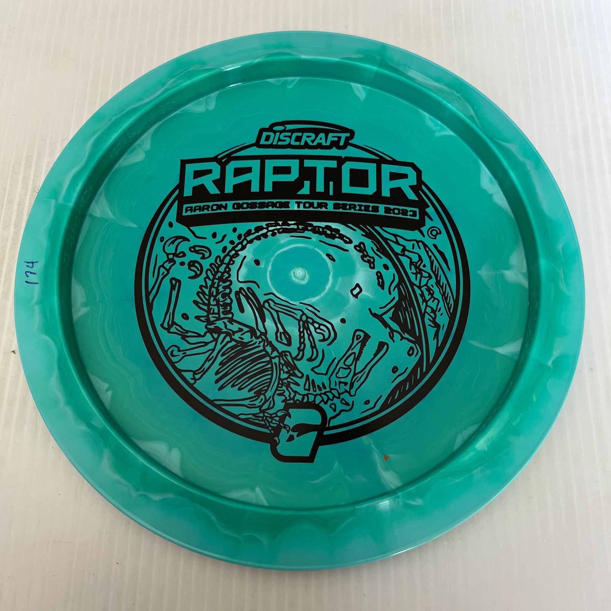 Discraft 2023 Aaron Gossage Tour Series Swirly ESP Raptor 9/4/0/3