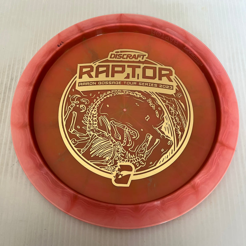 Discraft 2023 Aaron Gossage Tour Series Swirly ESP Raptor 9/4/0/3