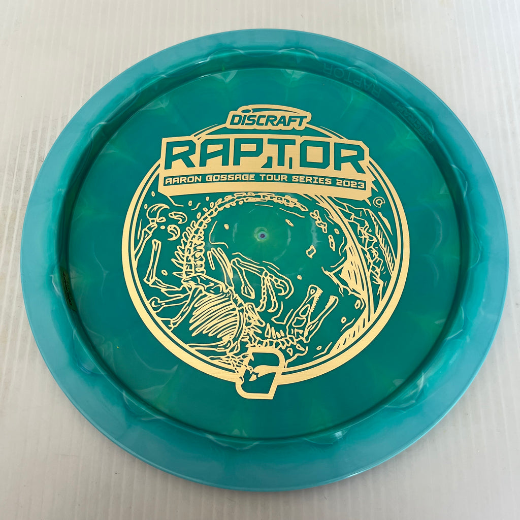 Discraft 2023 Aaron Gossage Tour Series Swirly ESP Raptor 9/4/0/3