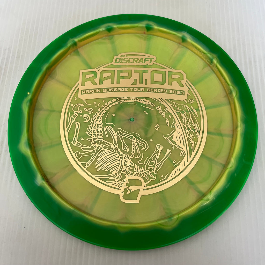 Discraft 2023 Aaron Gossage Tour Series Swirly ESP Raptor 9/4/0/3