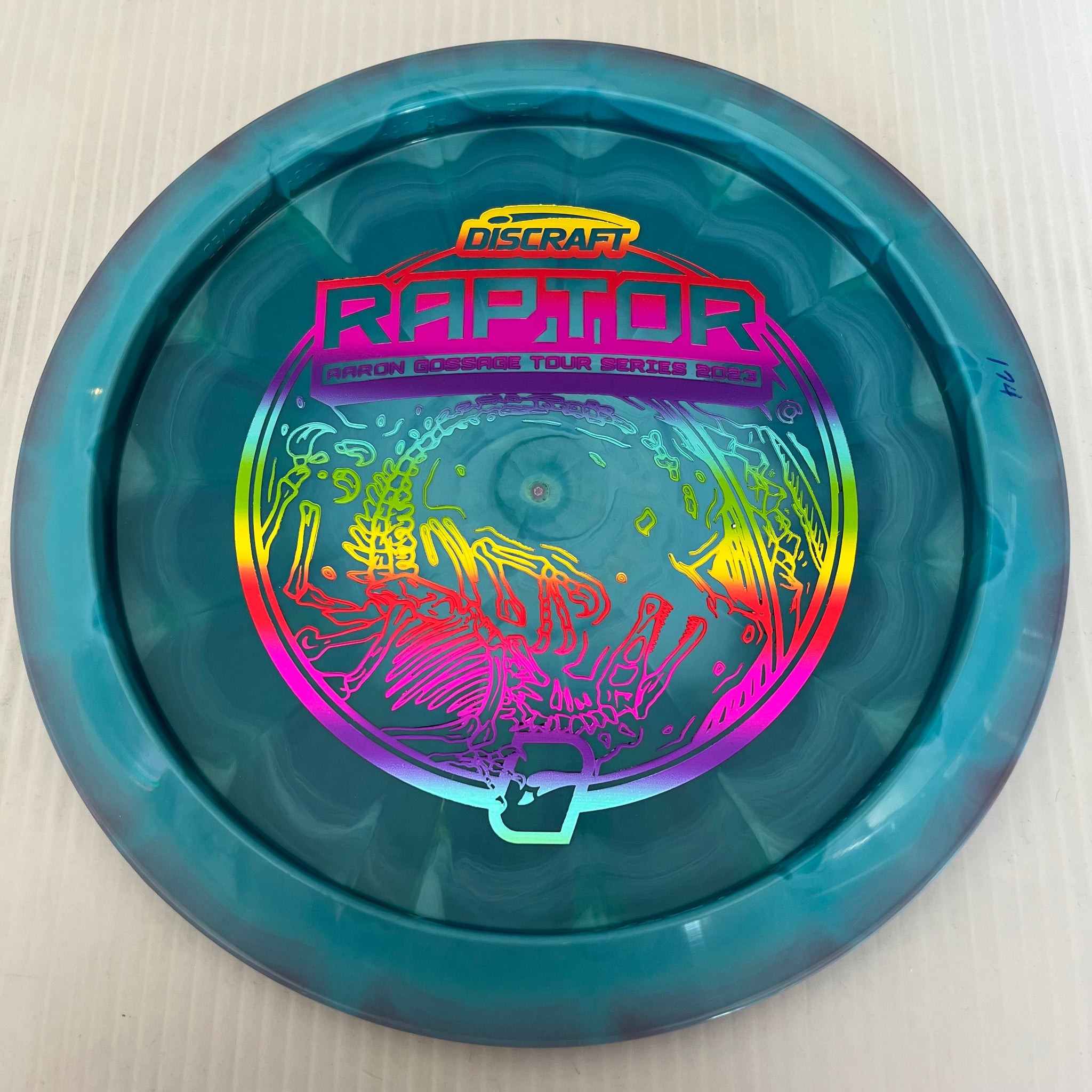 Discraft 2023 Aaron Gossage Tour Series Swirly ESP Raptor 9/4/0/3