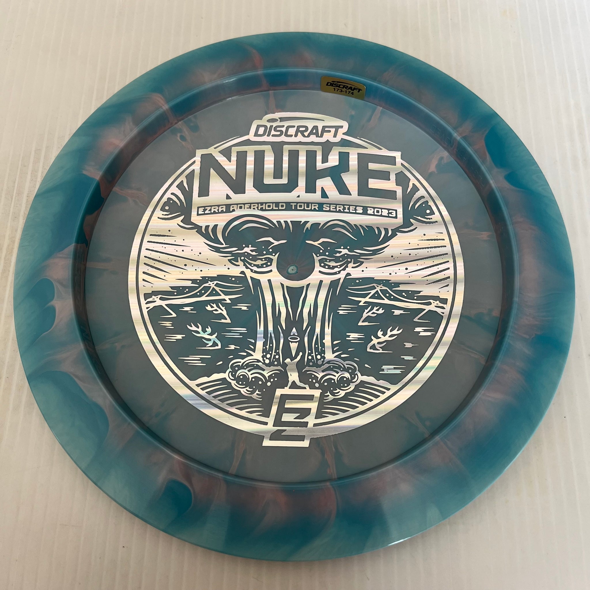 Discraft 2023 Ezra Aderhold Tour Series Swirly ESP Nuke 13/5/-1/3