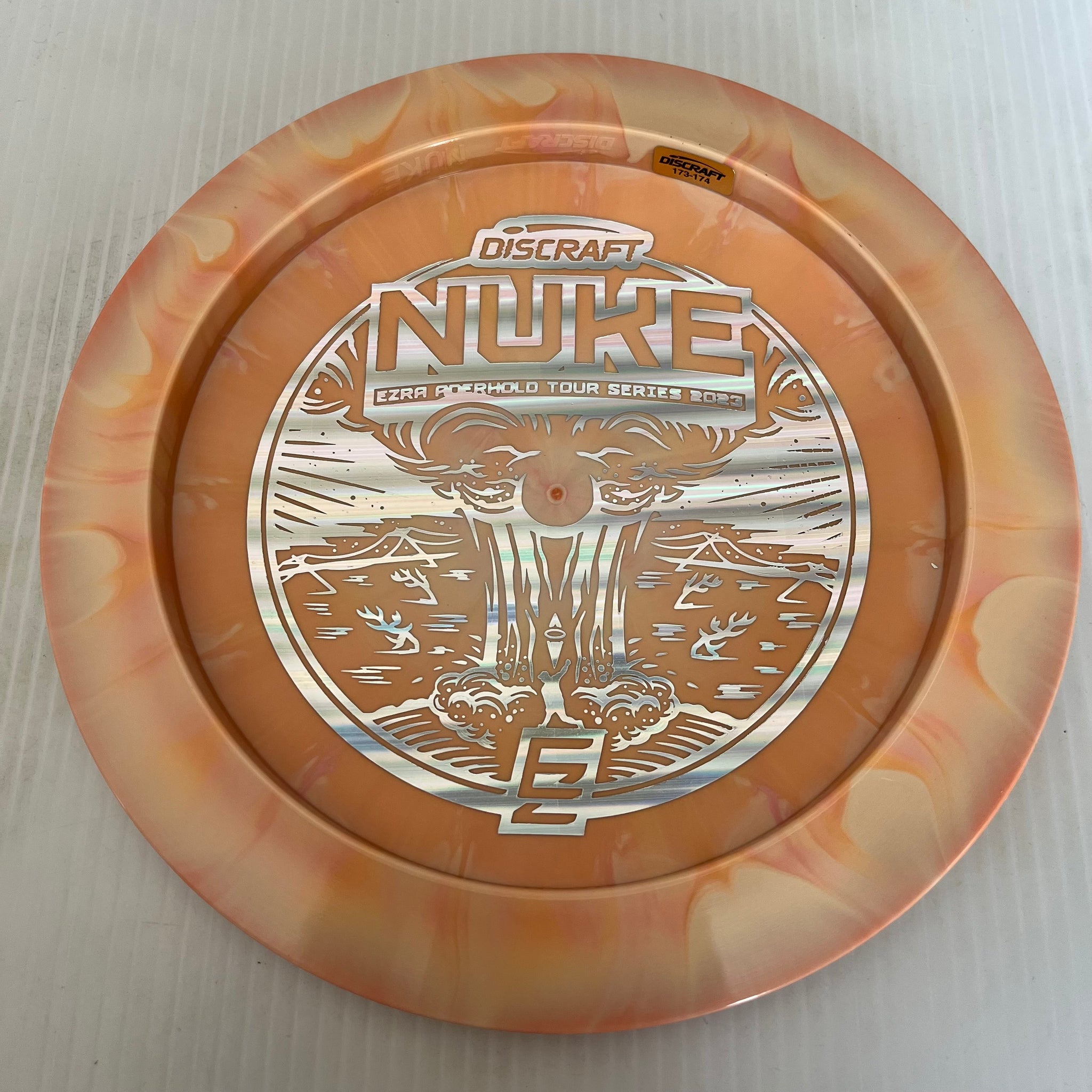 Discraft 2023 Ezra Aderhold Tour Series Swirly ESP Nuke 13/5/-1/3
