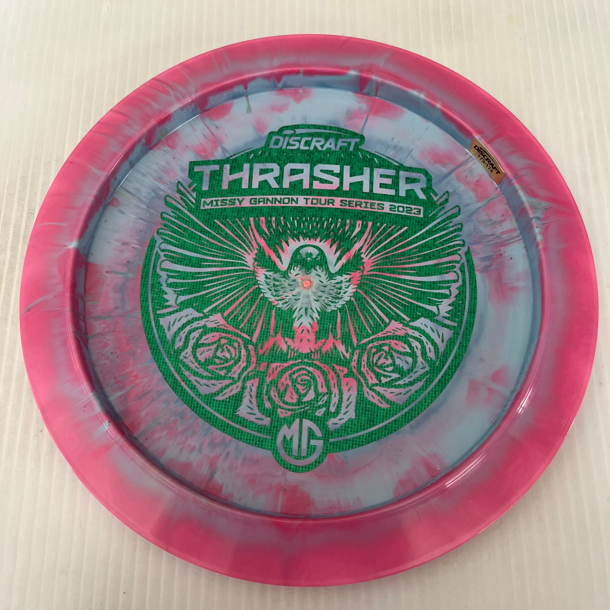 Discraft 2023 Missy Gannon Tour Series Swirly ESP Thrasher 12/5/-3/2