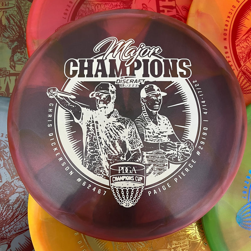 Discraft Limited Edition Paige Pierce & Chris Dickerson Champions Cup Z Swirl Buzzz 5/4/-1/1