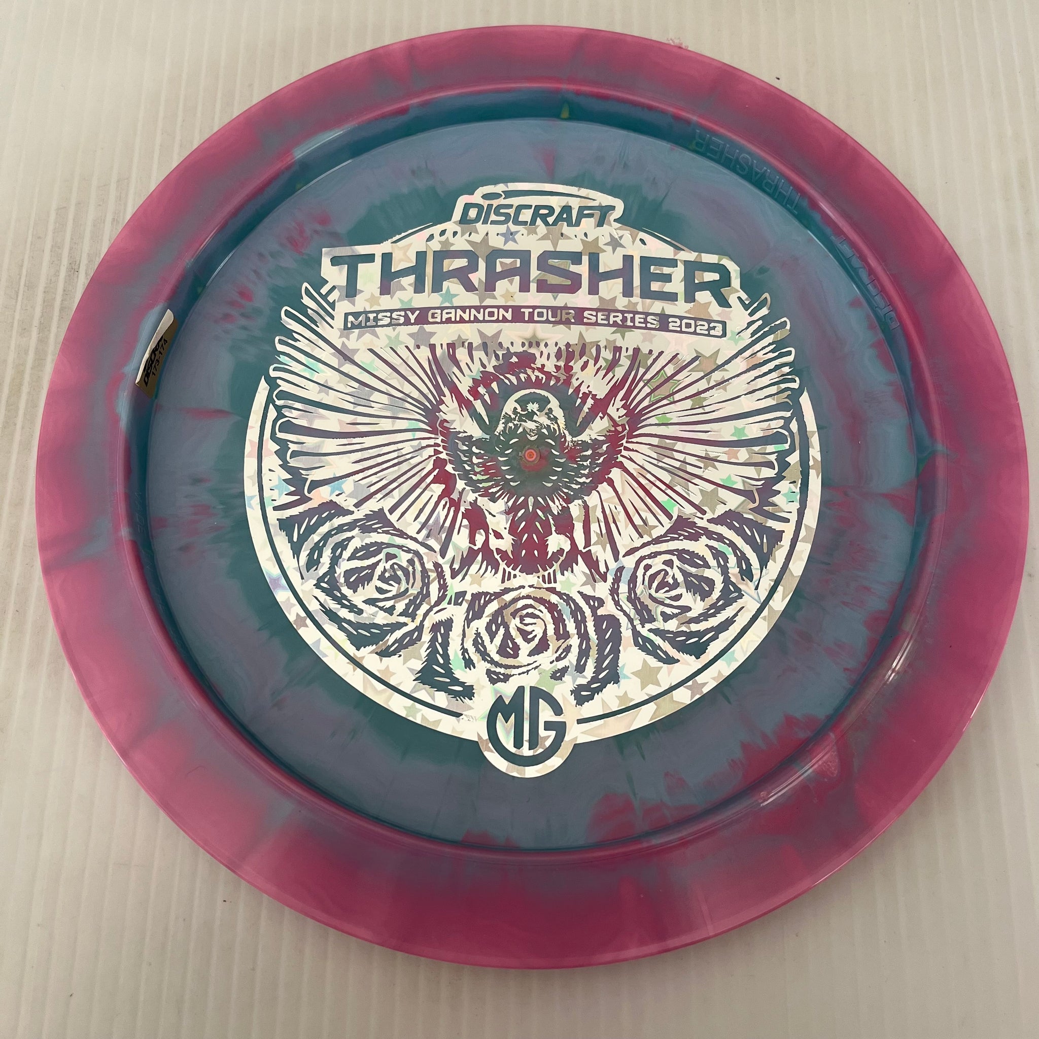 Discraft 2023 Missy Gannon Tour Series Swirly ESP Thrasher 12/5/-3/2