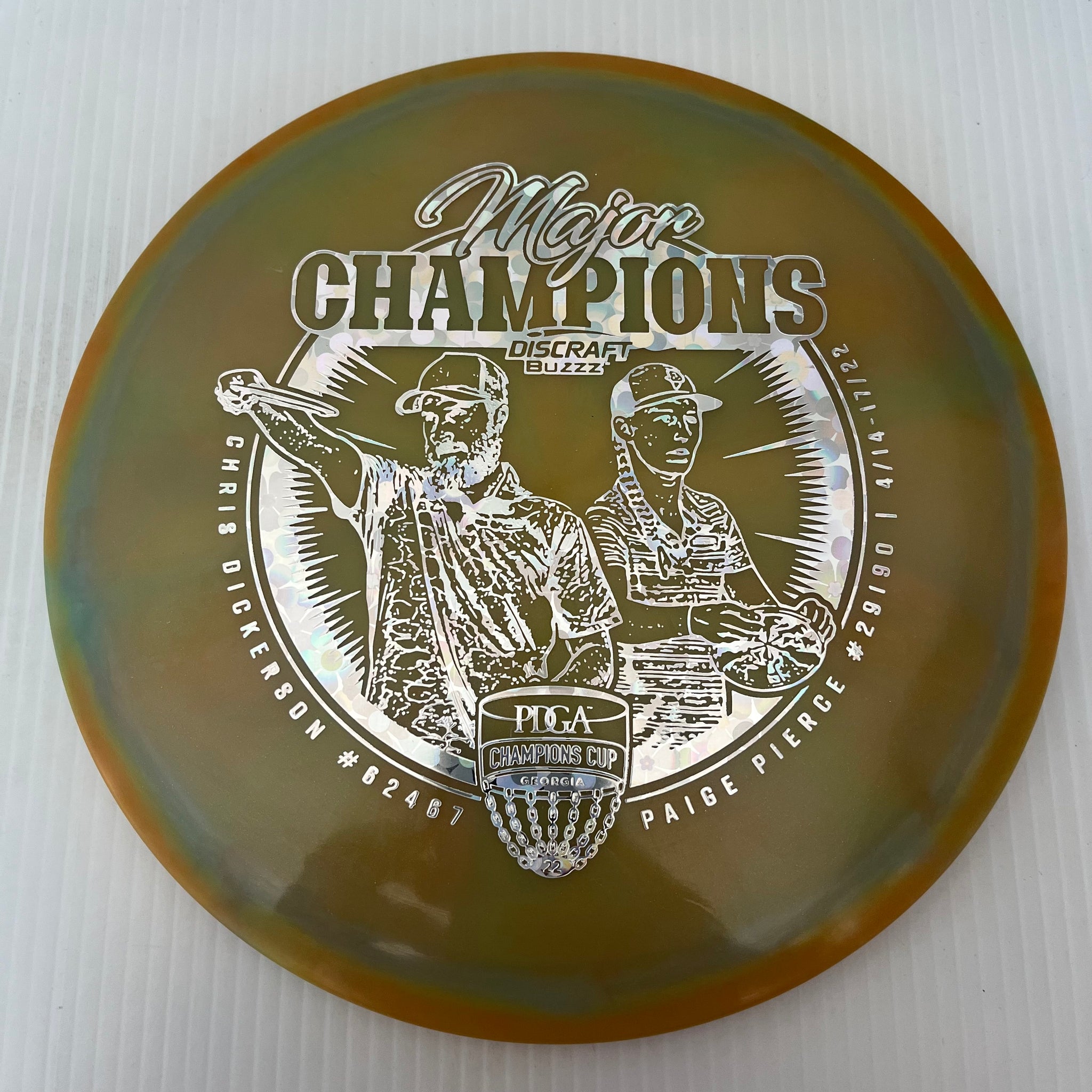 Discraft Limited Edition Paige Pierce & Chris Dickerson Champions Cup Z Swirl Buzzz 5/4/-1/1