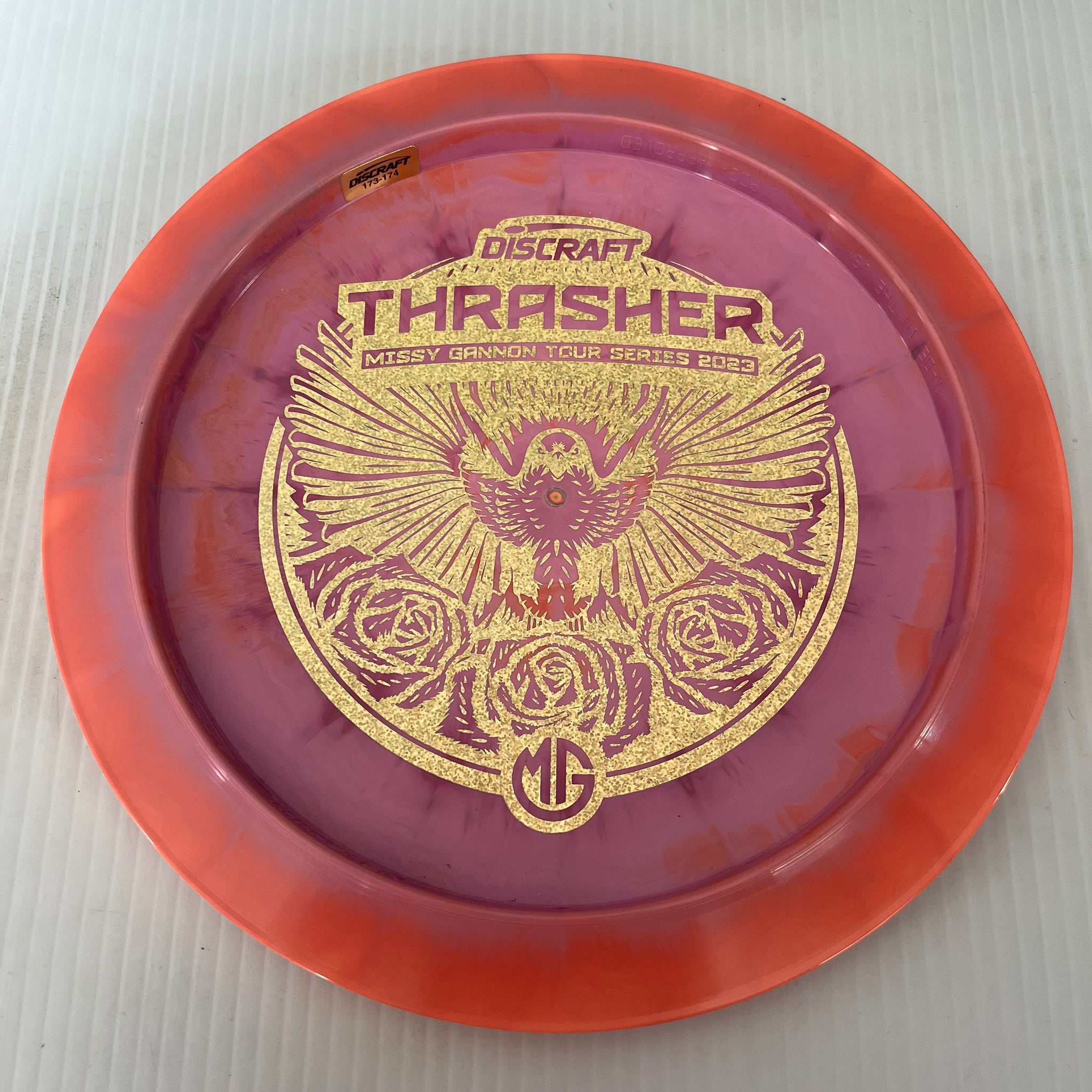 Discraft 2023 Missy Gannon Tour Series Swirly ESP Thrasher 12/5/-3/2