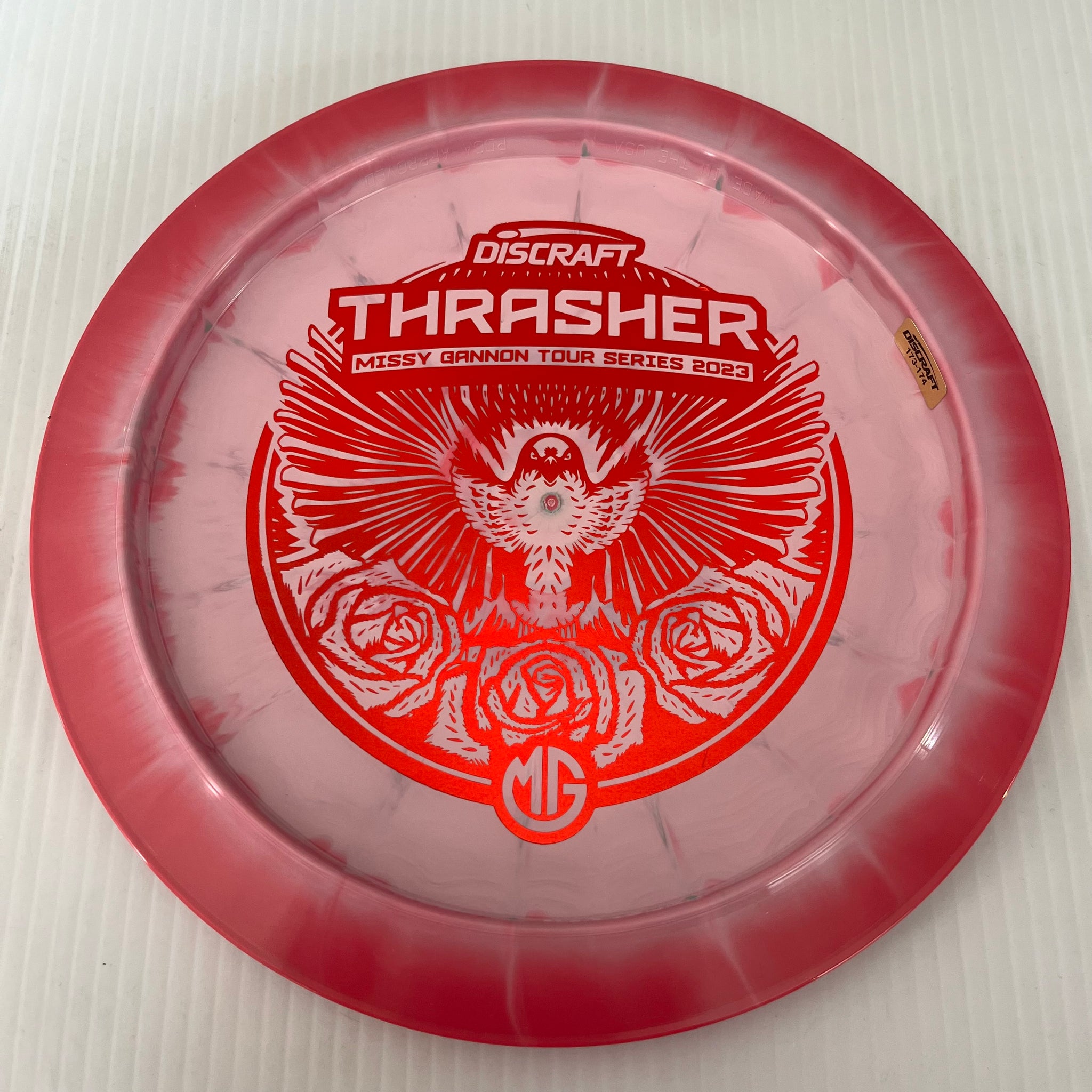 Discraft 2023 Missy Gannon Tour Series Swirly ESP Thrasher 12/5/-3/2