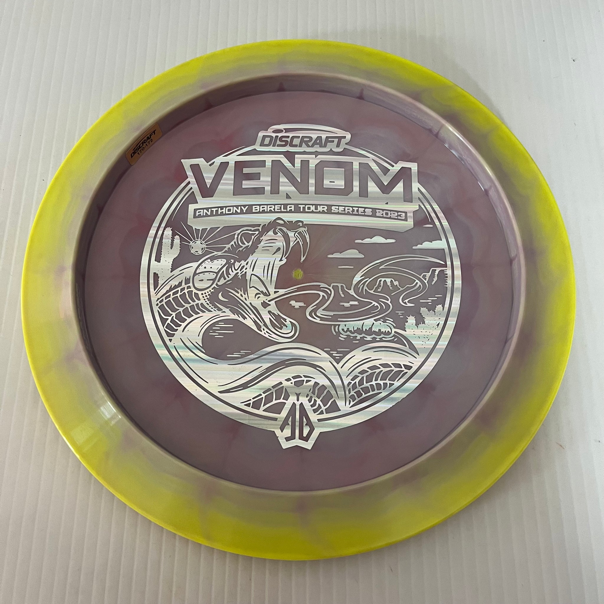 Discraft 2023 Anthony Barela Tour Series Swirly ESP Venom 13/5/0/3
