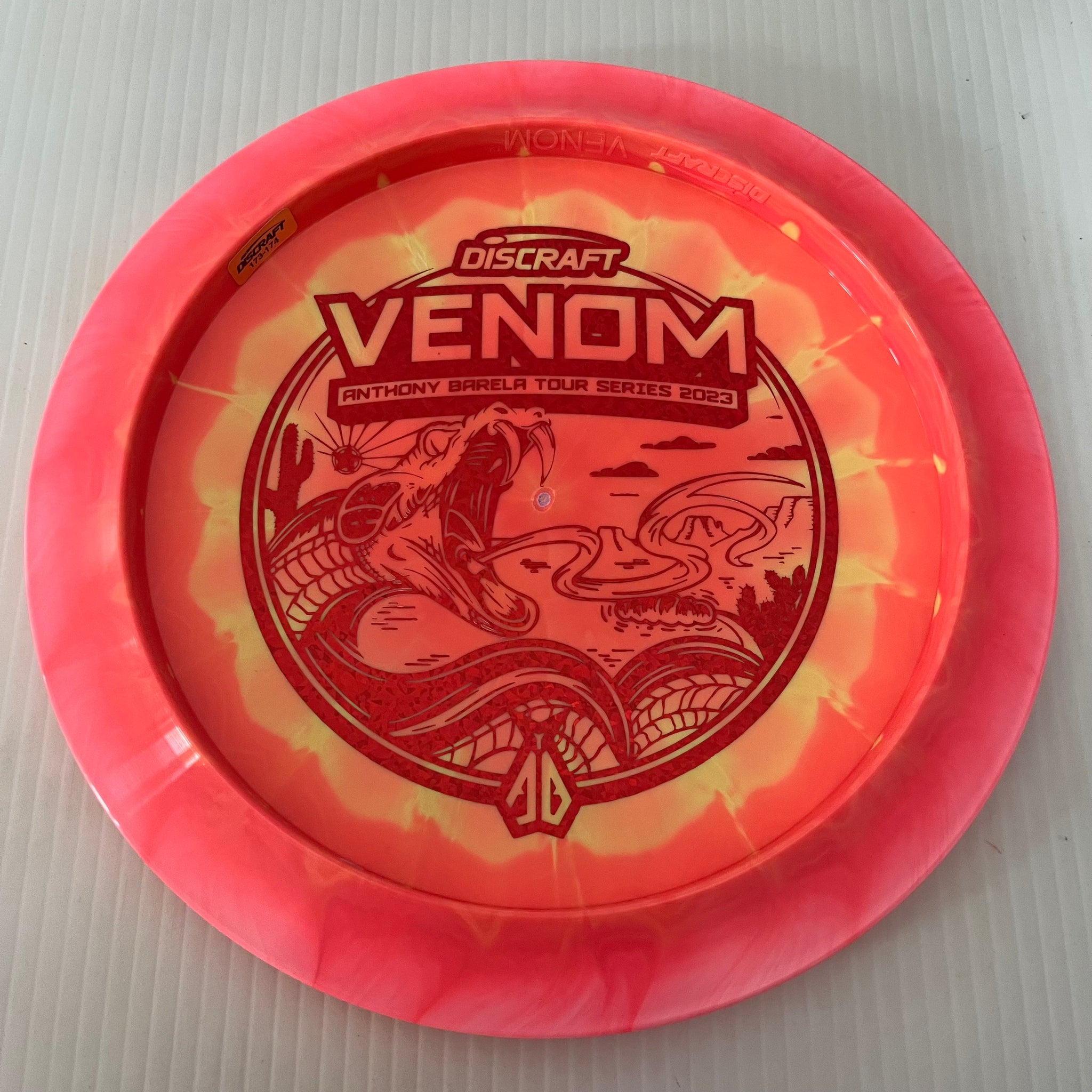 Discraft 2023 Anthony Barela Tour Series Swirly ESP Venom 13/5/0/3