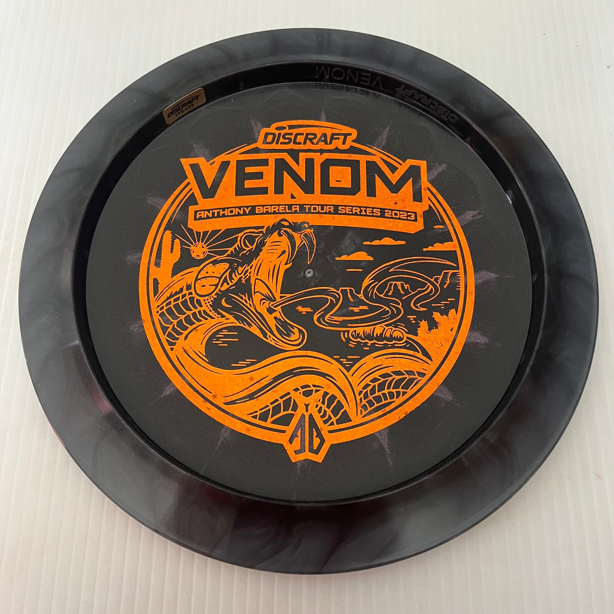 Discraft 2023 Anthony Barela Tour Series Swirly ESP Venom 13/5/0/3