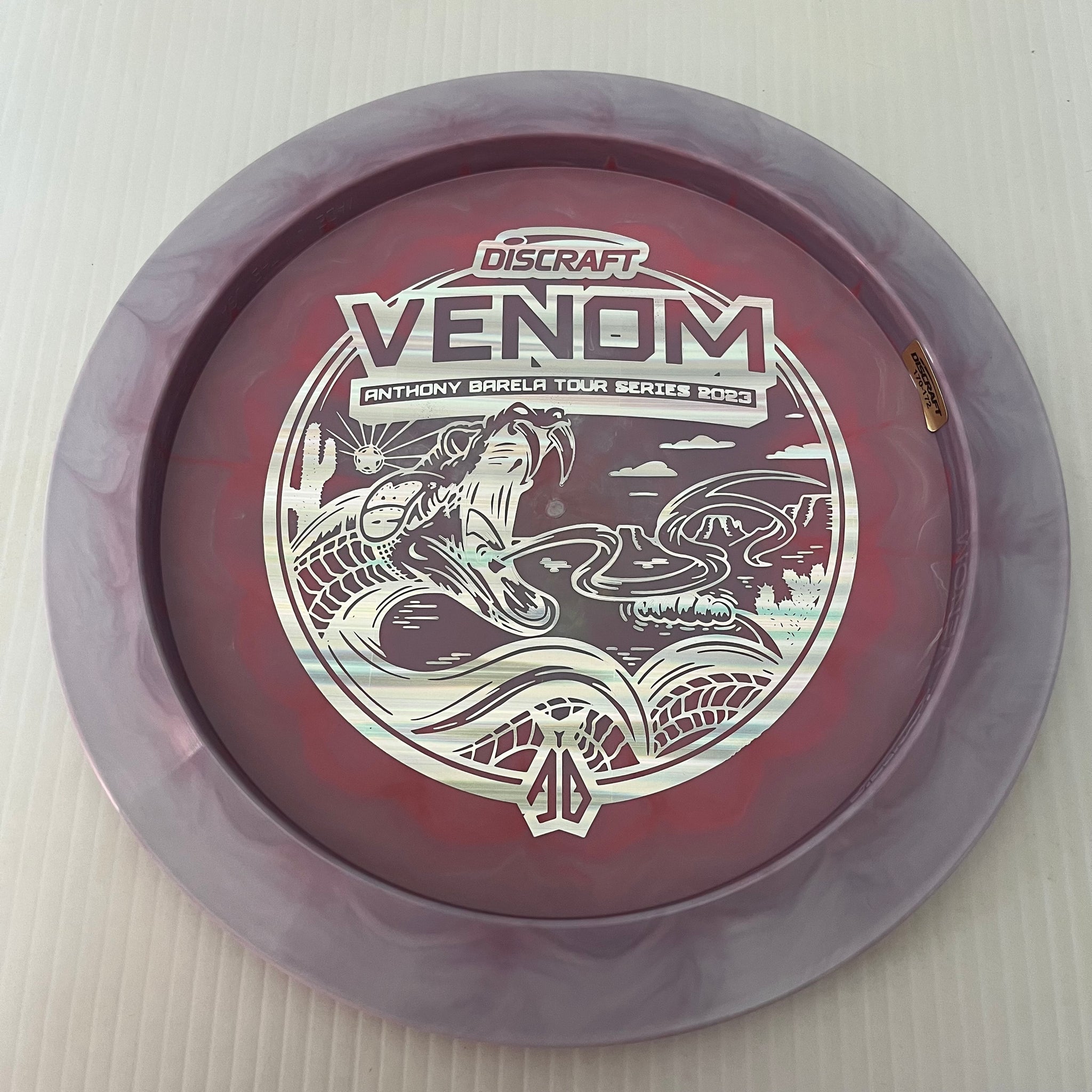 Discraft 2023 Anthony Barela Tour Series Swirly ESP Venom 13/5/0/3