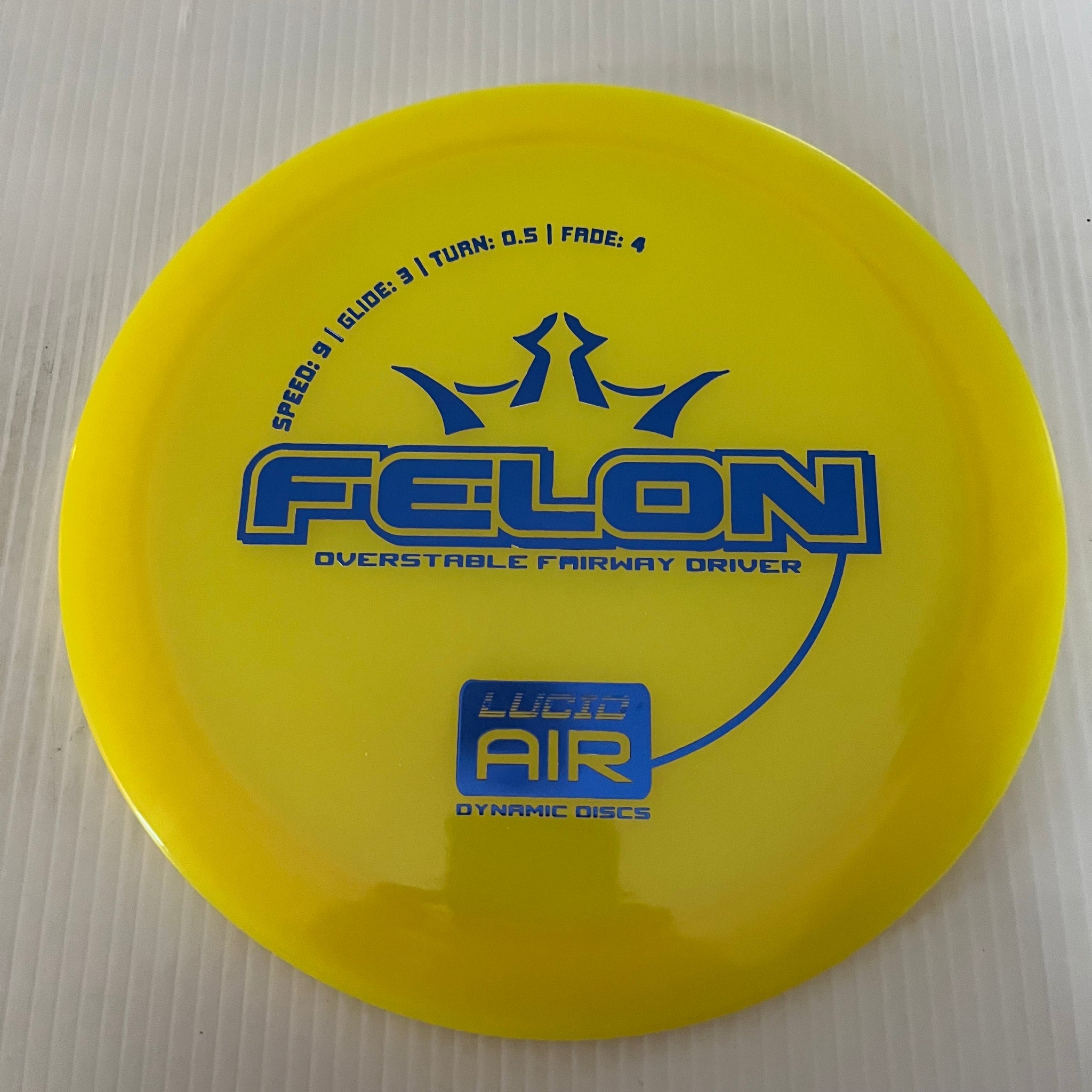 Dynamic Discs Lucid Air Felon 9/3/0.5/4