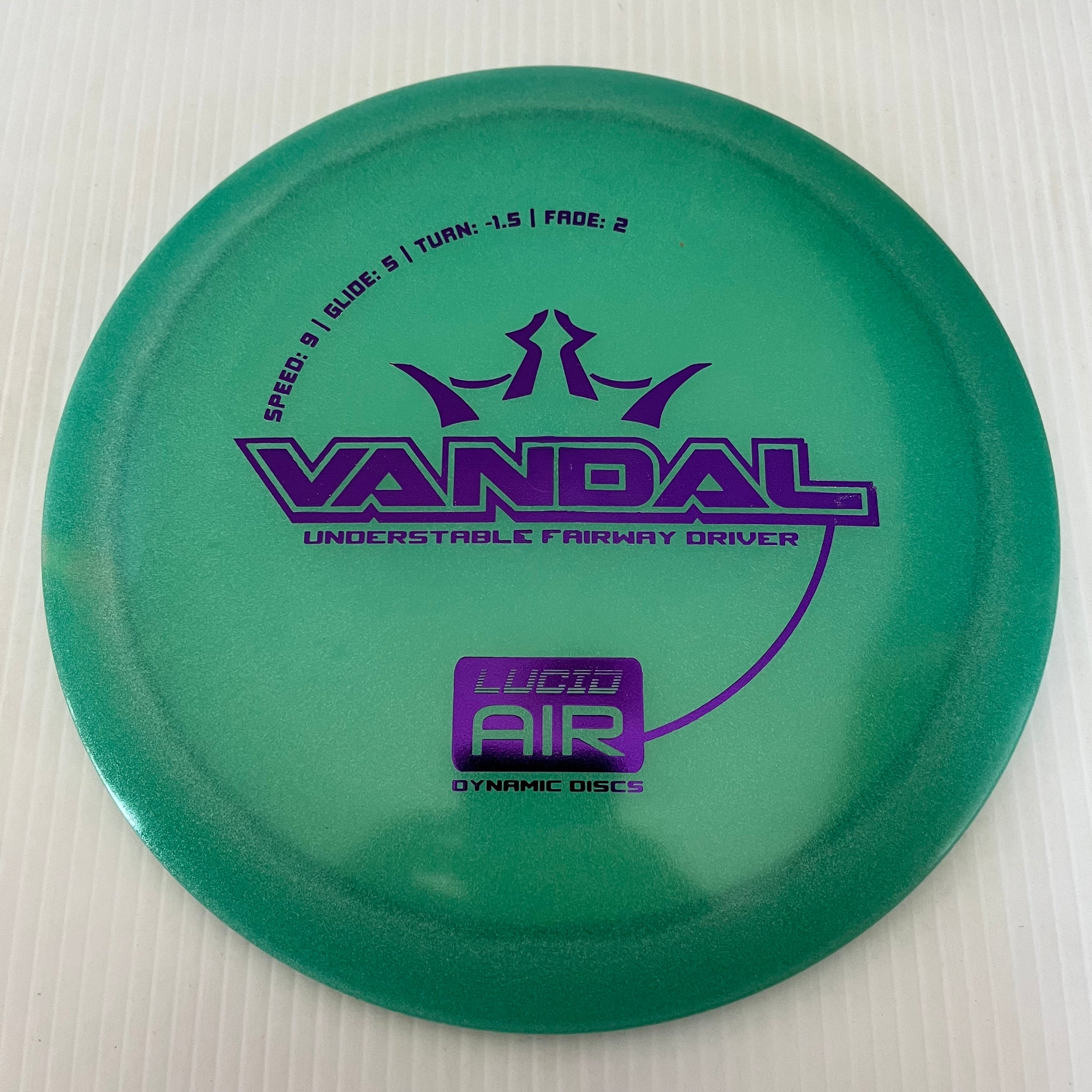 Dynamic Discs Lucid Air Vandal 9/5/-1.5/2