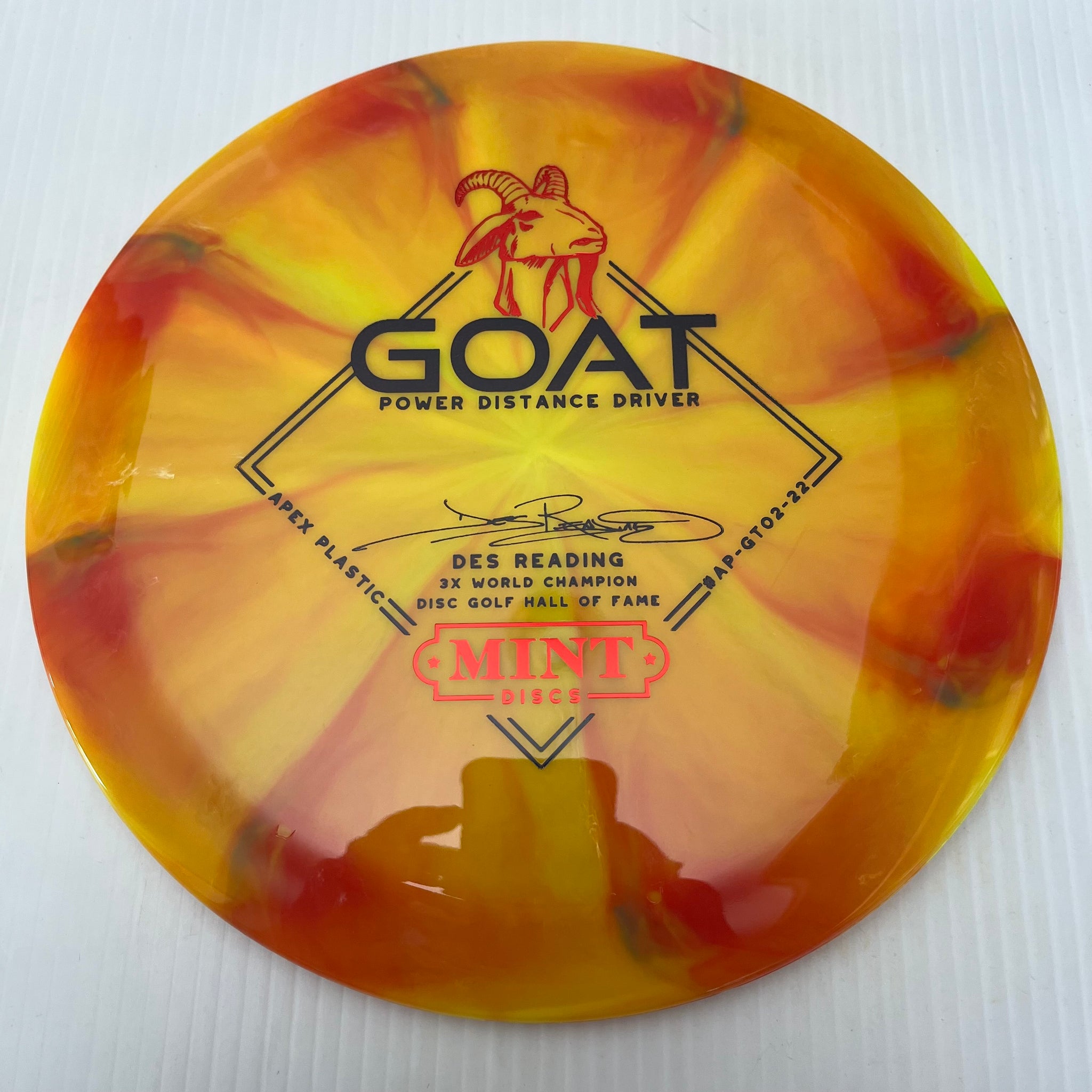 Mint Discs 2023 Des Reading Swirly Apex Goat 12/5/-1/3