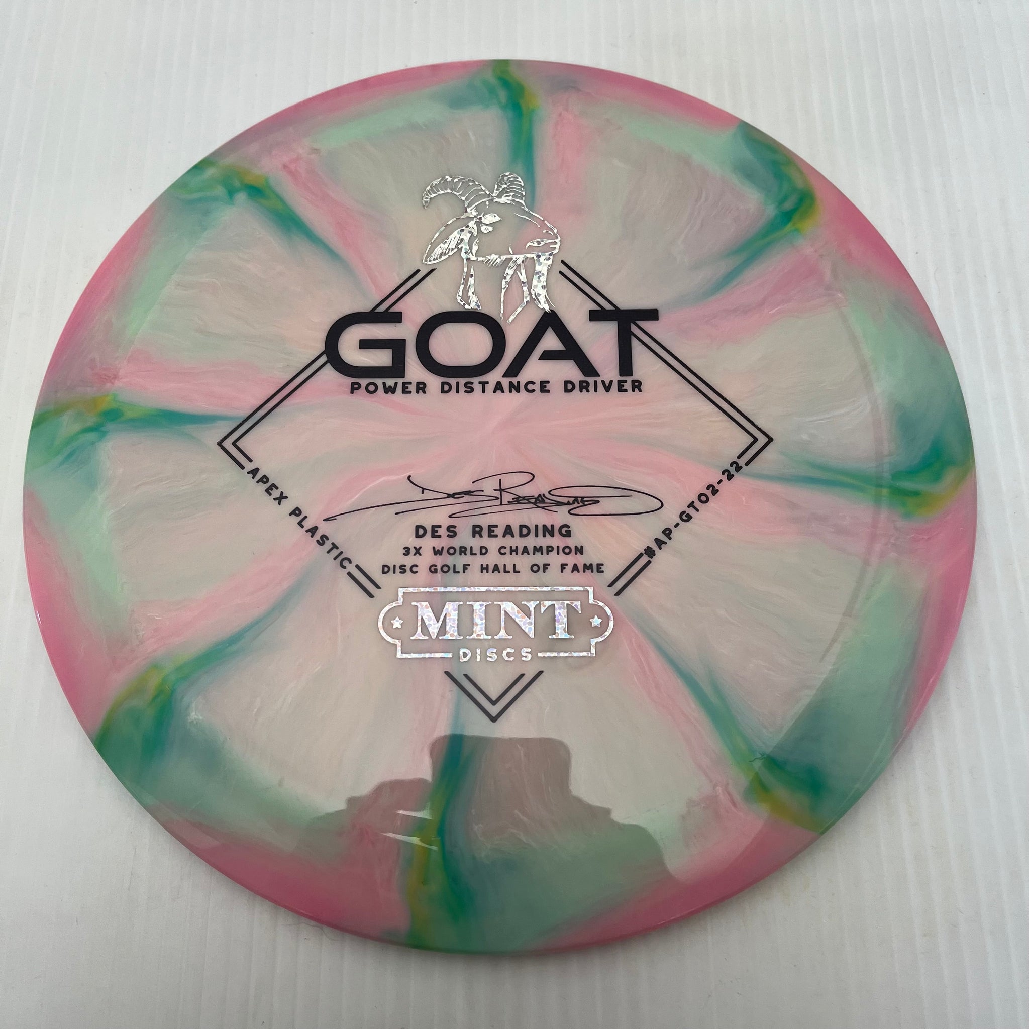 Mint Discs 2023 Des Reading Swirly Apex Goat 12/5/-1/3