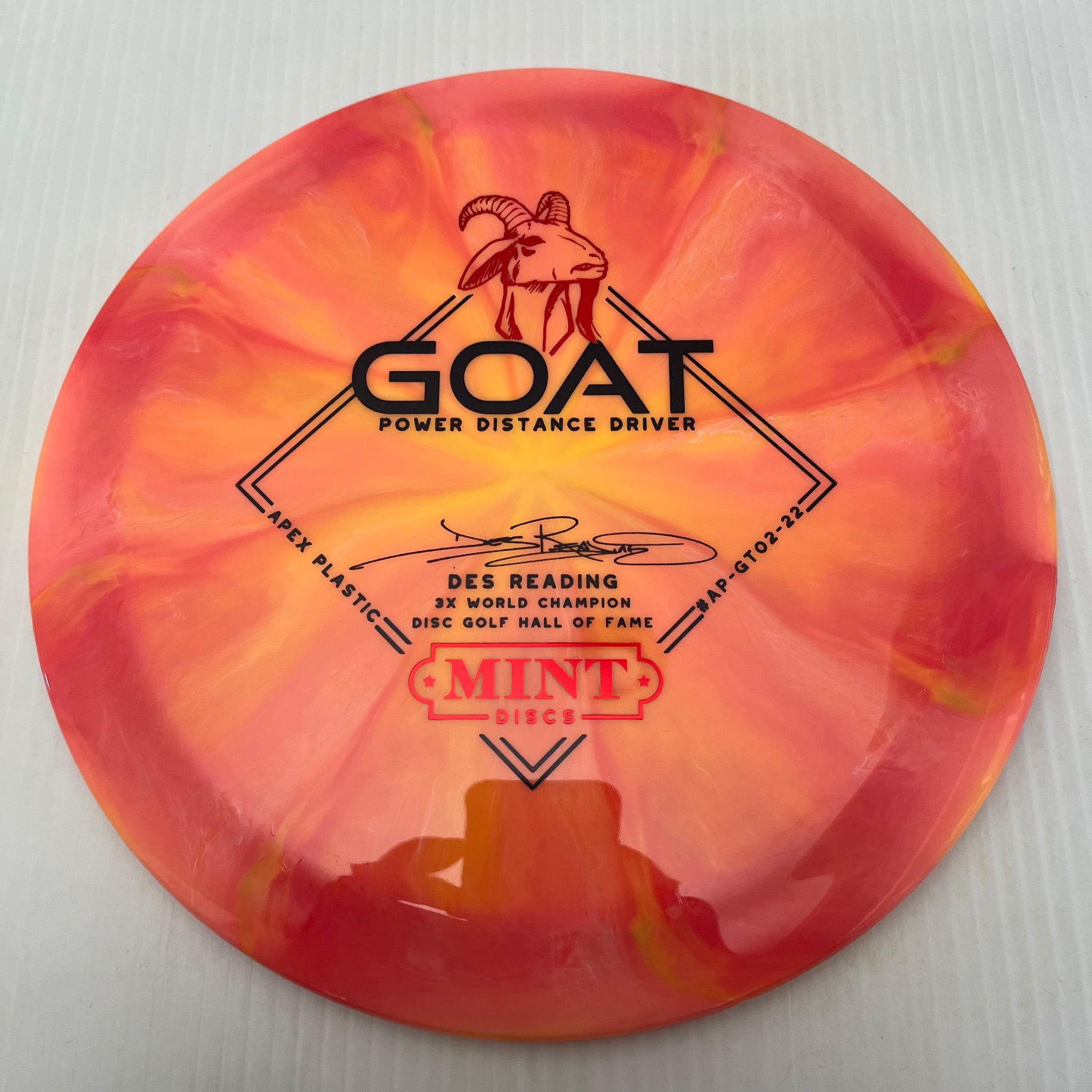 Mint Discs 2023 Des Reading Swirly Apex Goat 12/5/-1/3