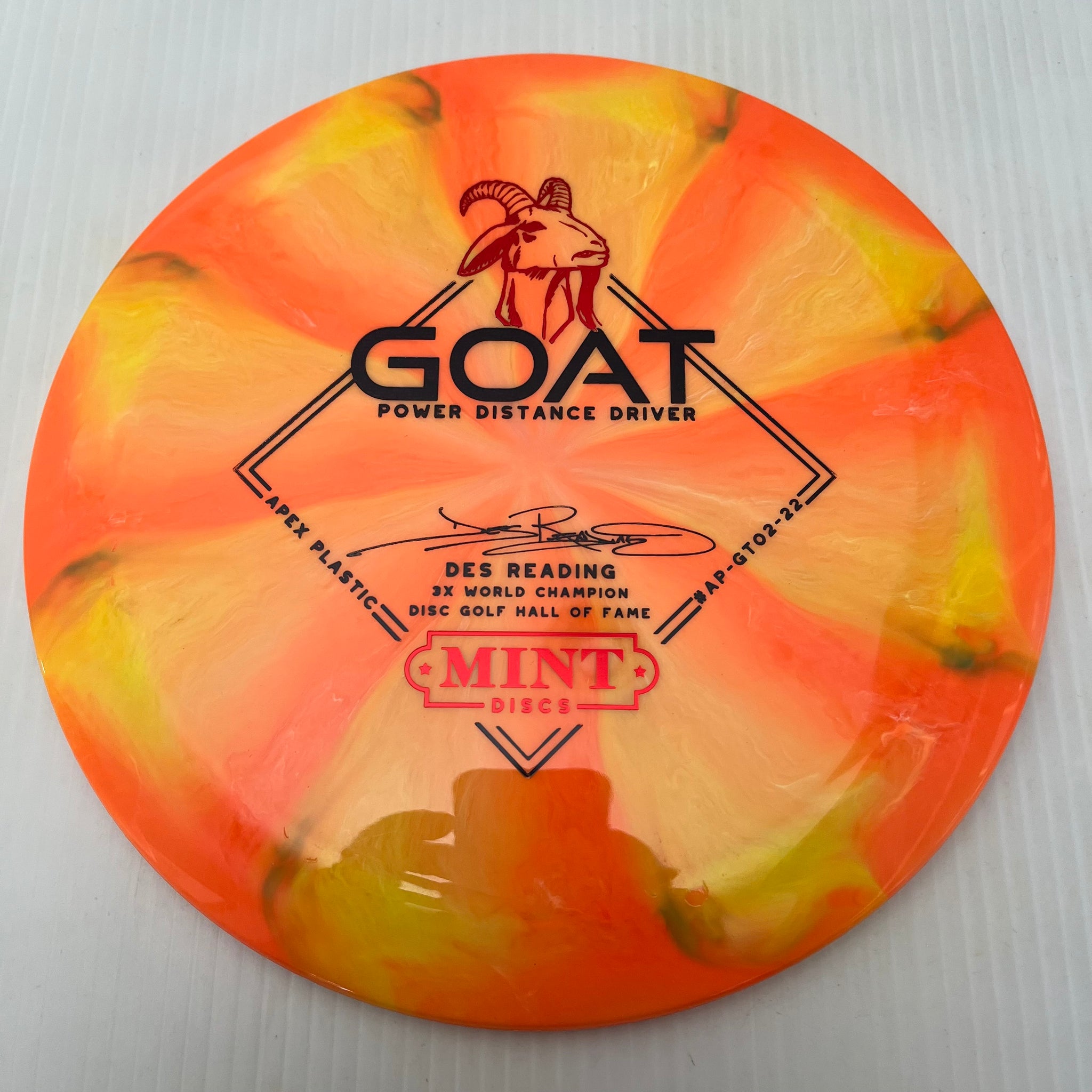 Mint Discs 2023 Des Reading Swirly Apex Goat 12/5/-1/3