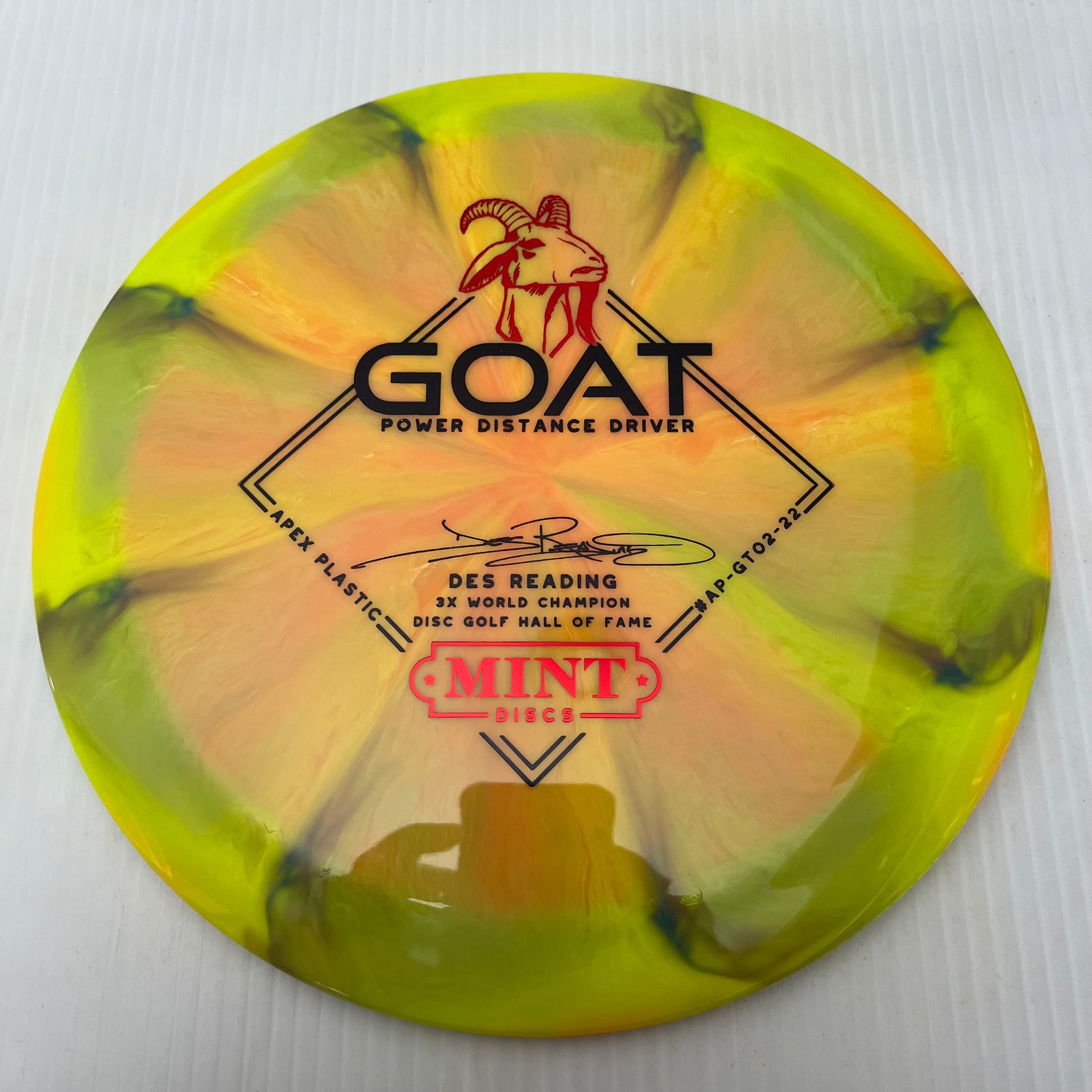 Mint Discs 2023 Des Reading Swirly Apex Goat 12/5/-1/3