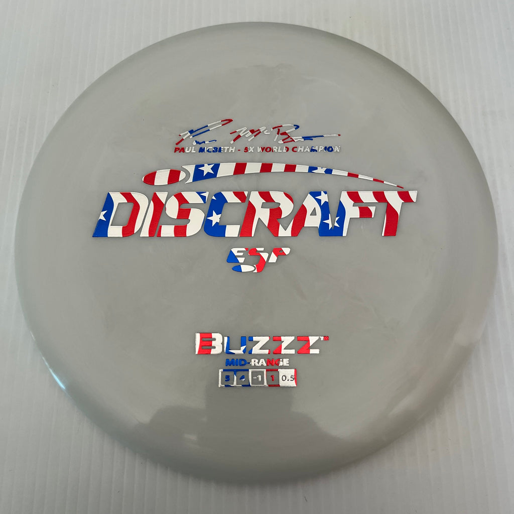 Discraft 5x Paul McBeth ESP Buzzz 5/4/-1/1 (American Flag Stamps!)