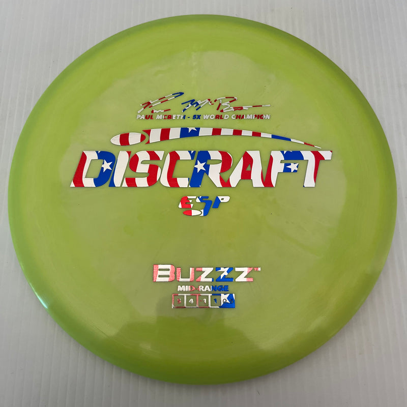 Discraft 5x Paul McBeth ESP Buzzz 5/4/-1/1 (American Flag Stamps!)