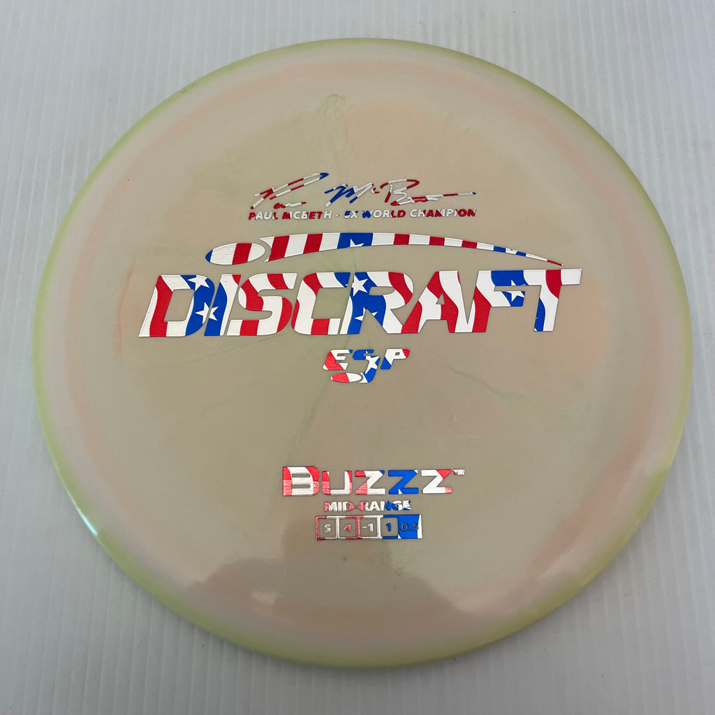 Discraft 5x Paul McBeth ESP Buzzz 5/4/-1/1 (American Flag Stamps!)