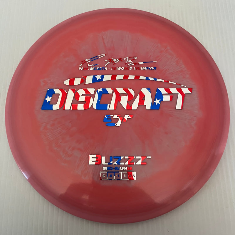 Discraft 5x Paul McBeth ESP Buzzz 5/4/-1/1 (American Flag Stamps!)
