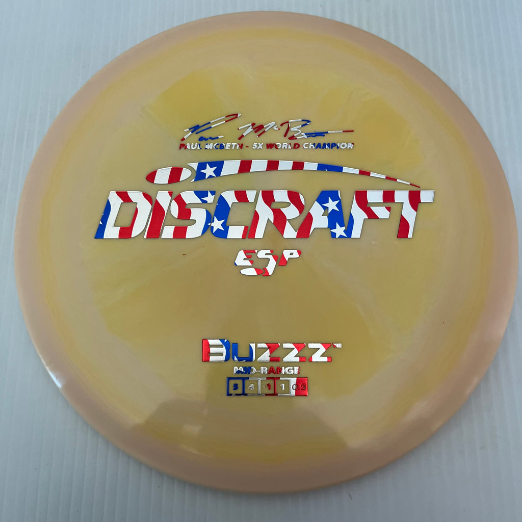 Discraft 5x Paul McBeth ESP Buzzz 5/4/-1/1 (American Flag Stamps!)