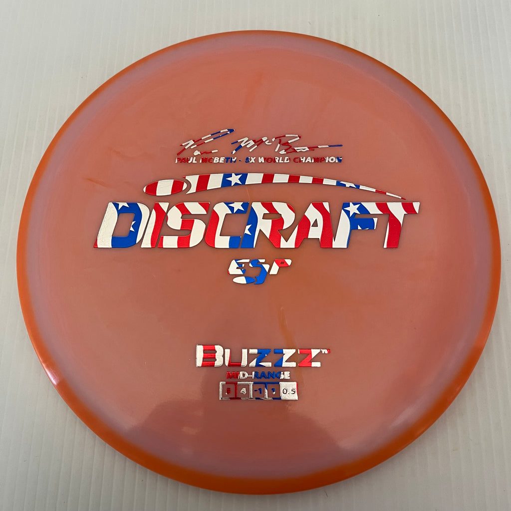 Discraft 5x Paul McBeth ESP Buzzz 5/4/-1/1 (American Flag Stamps!)