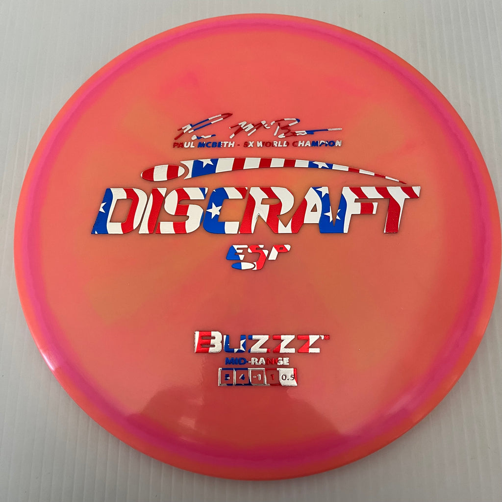Discraft 5x Paul McBeth ESP Buzzz 5/4/-1/1 (American Flag Stamps!)