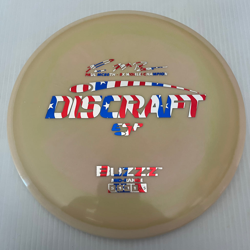 Discraft 5x Paul McBeth ESP Buzzz 5/4/-1/1 (American Flag Stamps!)