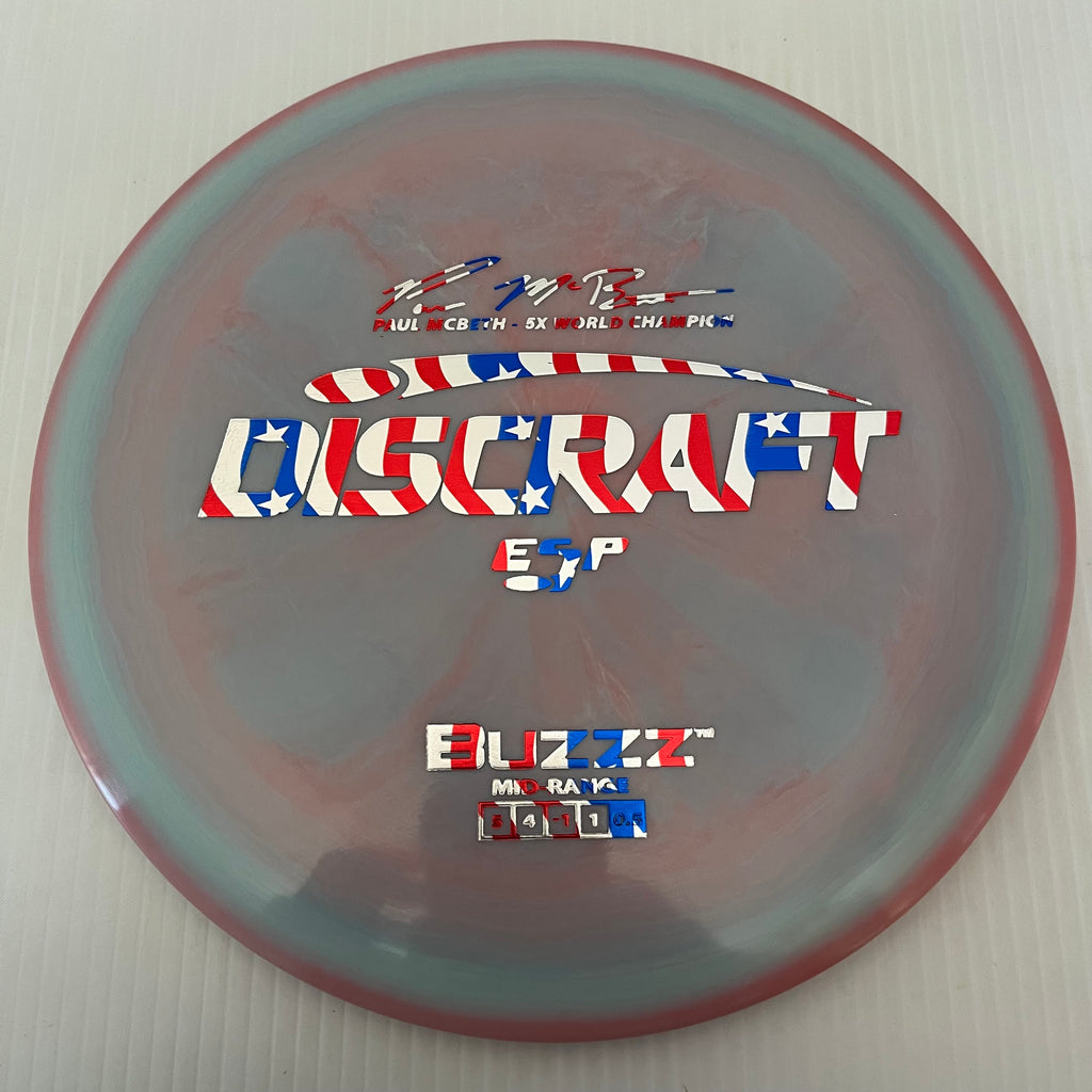 Discraft 5x Paul McBeth ESP Buzzz 5/4/-1/1 (American Flag Stamps!)
