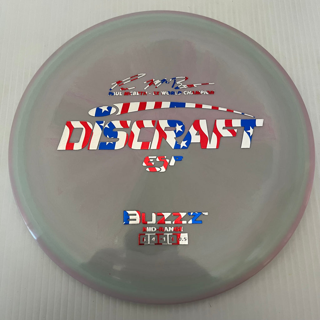Discraft 5x Paul McBeth ESP Buzzz 5/4/-1/1 (American Flag Stamps!)