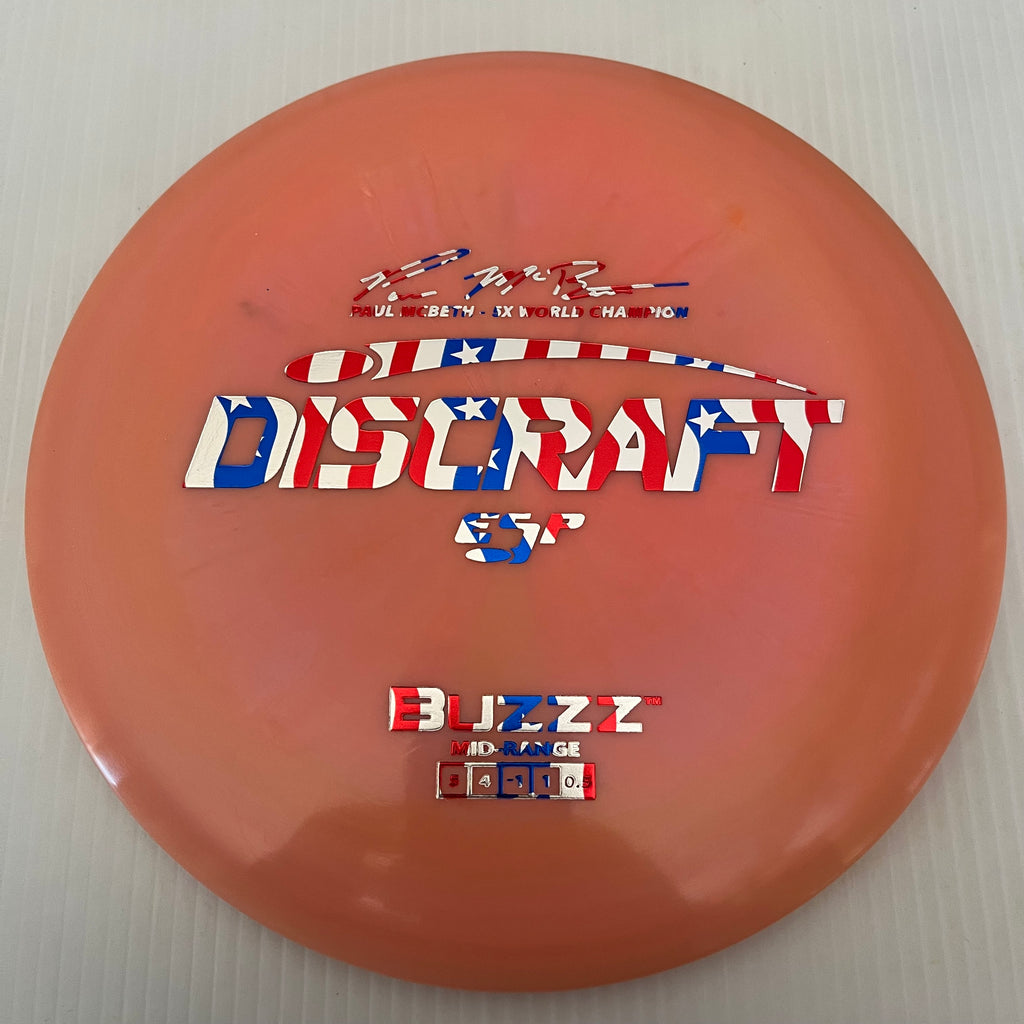 Discraft 5x Paul McBeth ESP Buzzz 5/4/-1/1 (American Flag Stamps!)