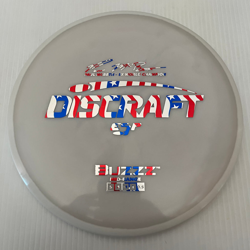 Discraft 5x Paul McBeth ESP Buzzz 5/4/-1/1 (American Flag Stamps!)