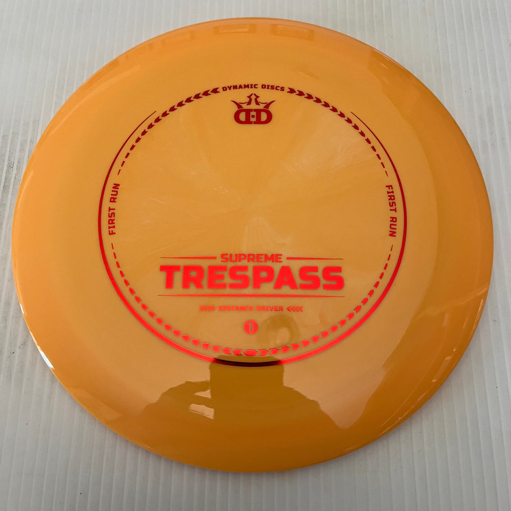Dynamic Discs First Run Supreme Trespass 12/5/-0.5/3