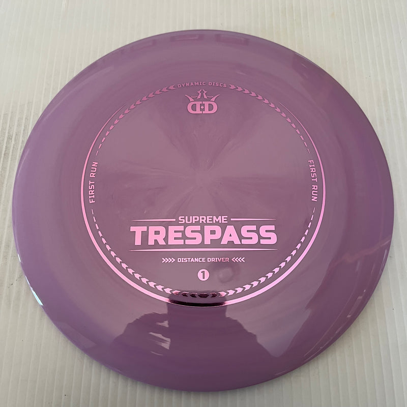 Dynamic Discs First Run Supreme Trespass 12/5/-0.5/3