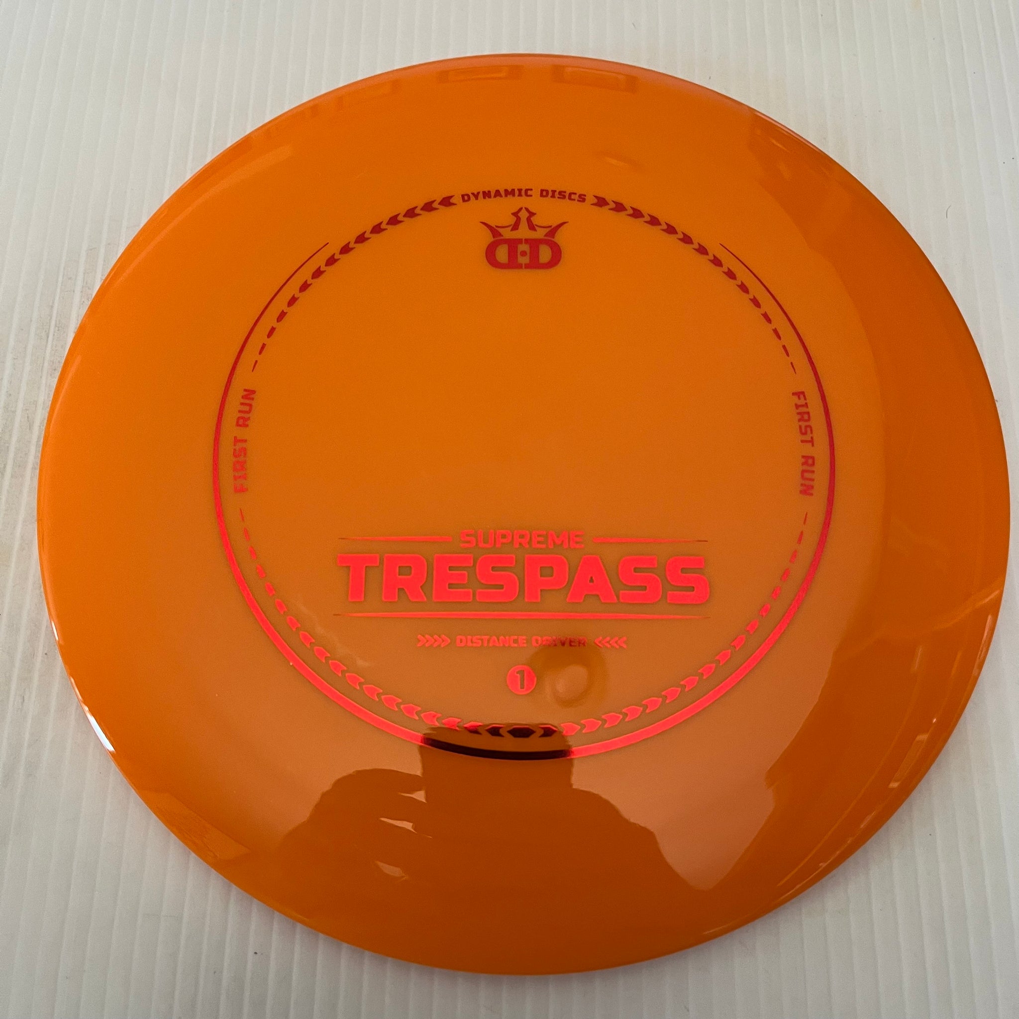 Dynamic Discs First Run Supreme Trespass 12/5/-0.5/3