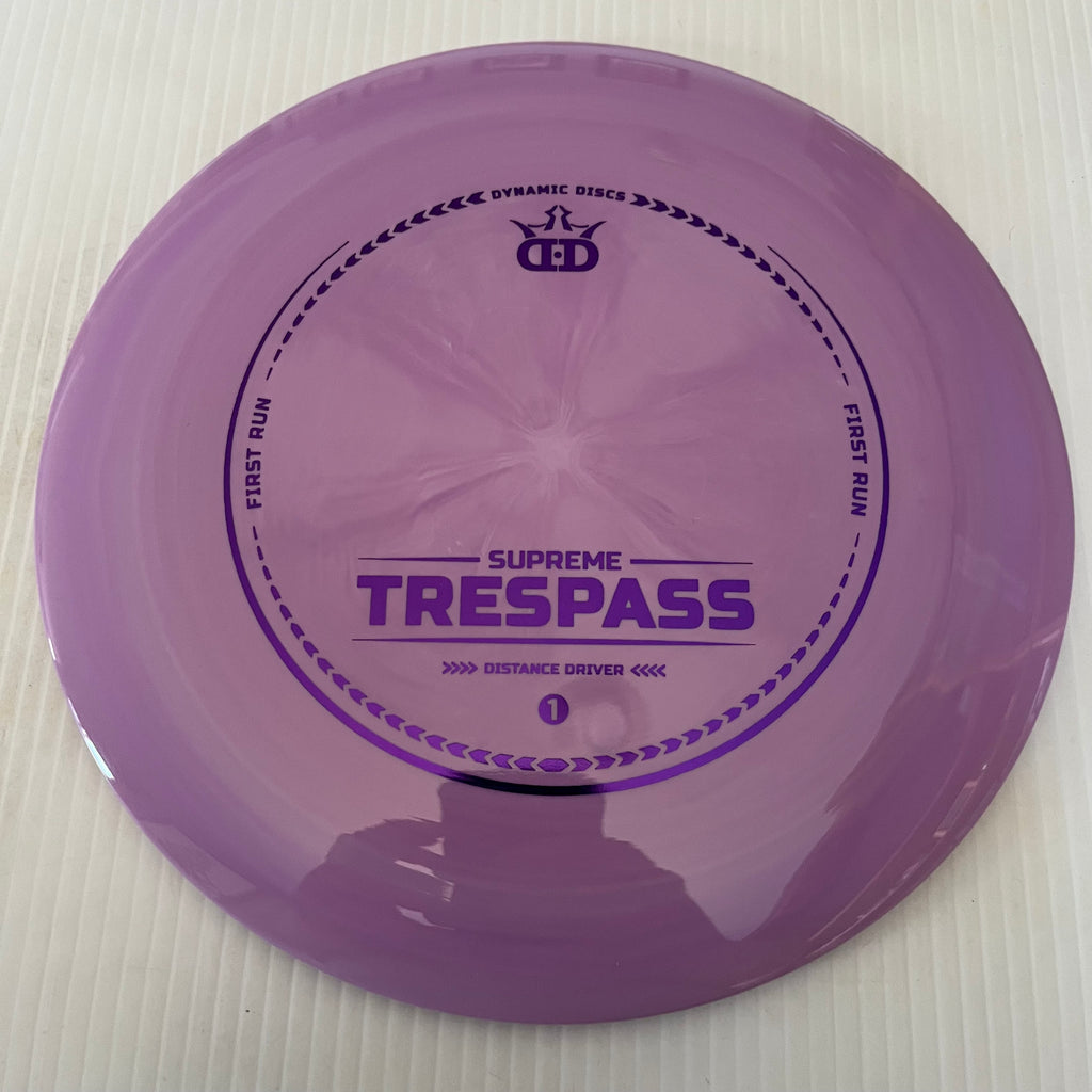 Dynamic Discs First Run Supreme Trespass 12/5/-0.5/3